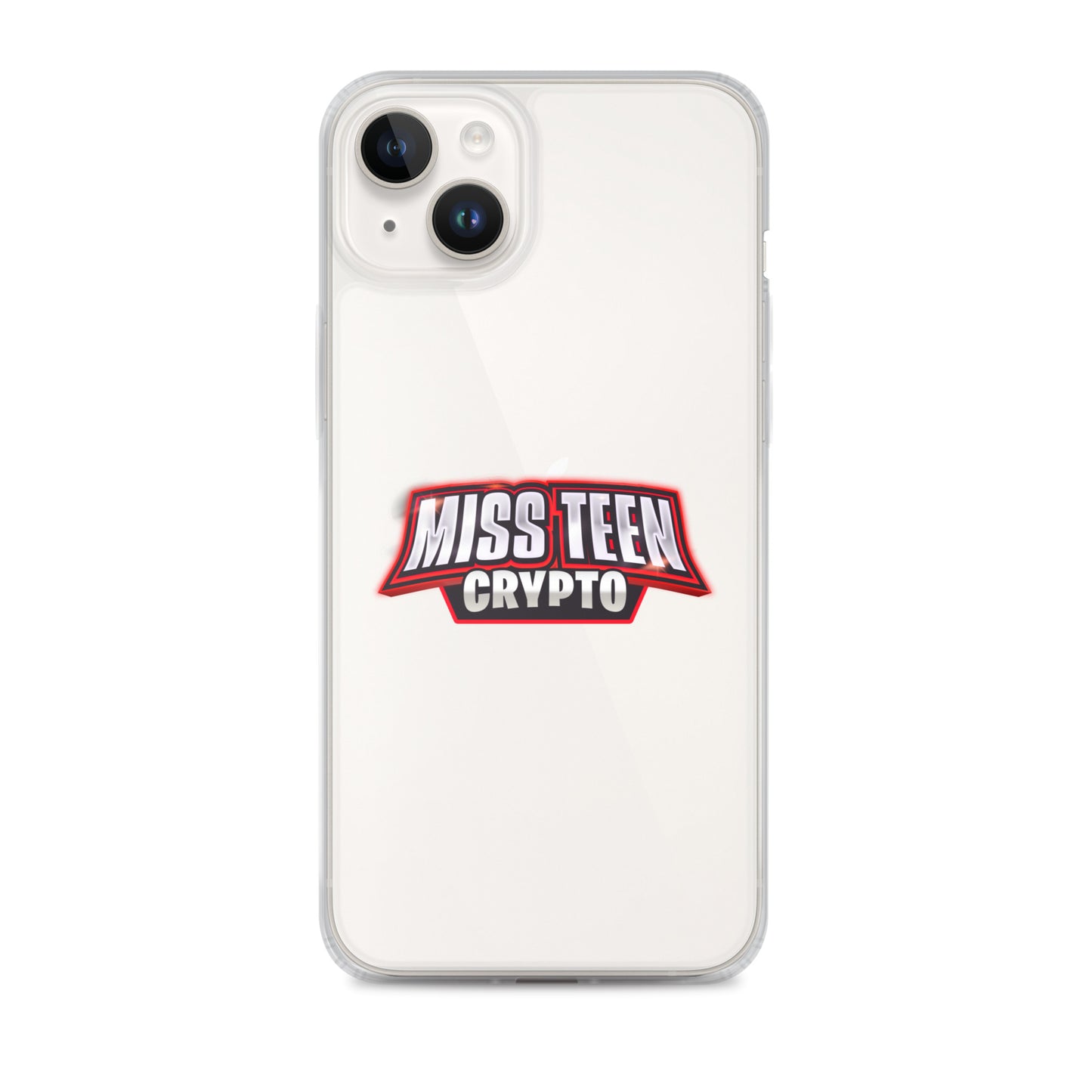 Miss Teen Crypto Logo Clear Case for iPhone