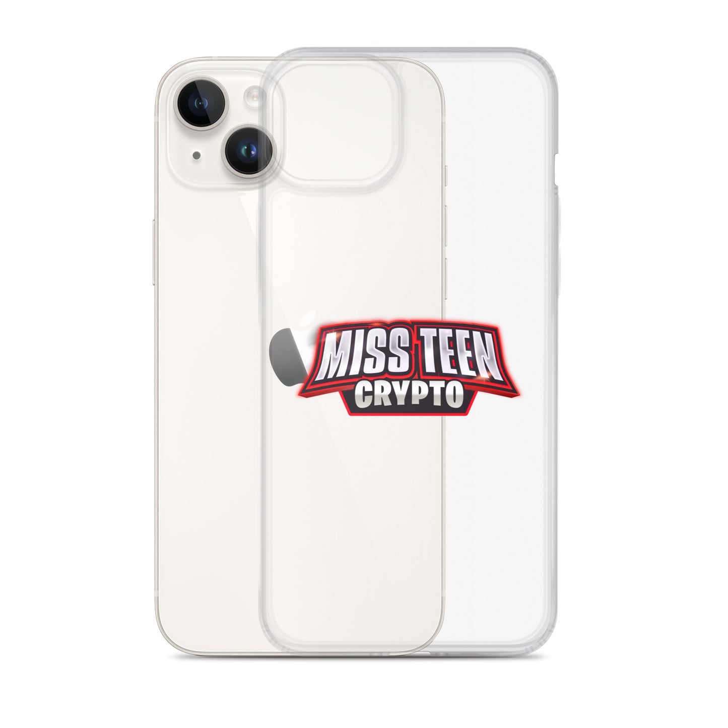Miss Teen Crypto Logo Clear Case for iPhone