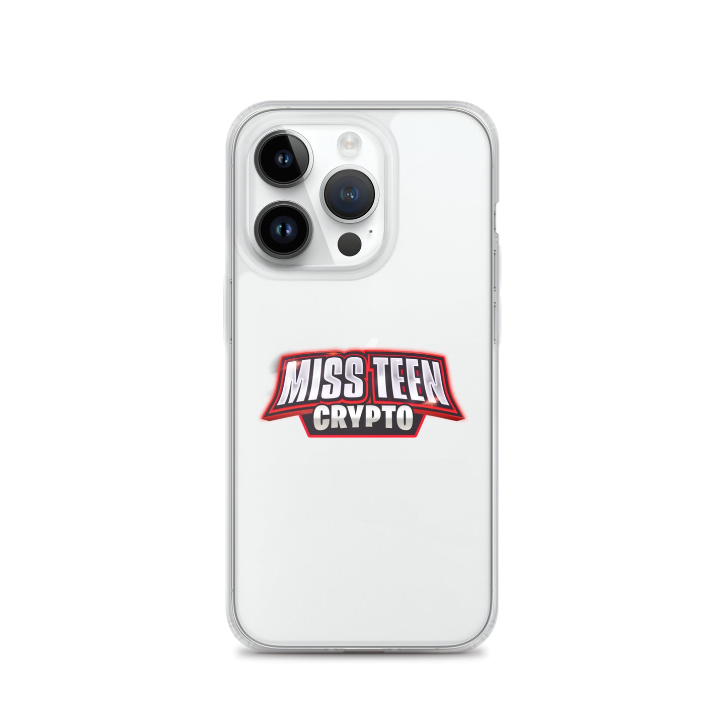 Miss Teen Crypto Logo Clear Case for iPhone