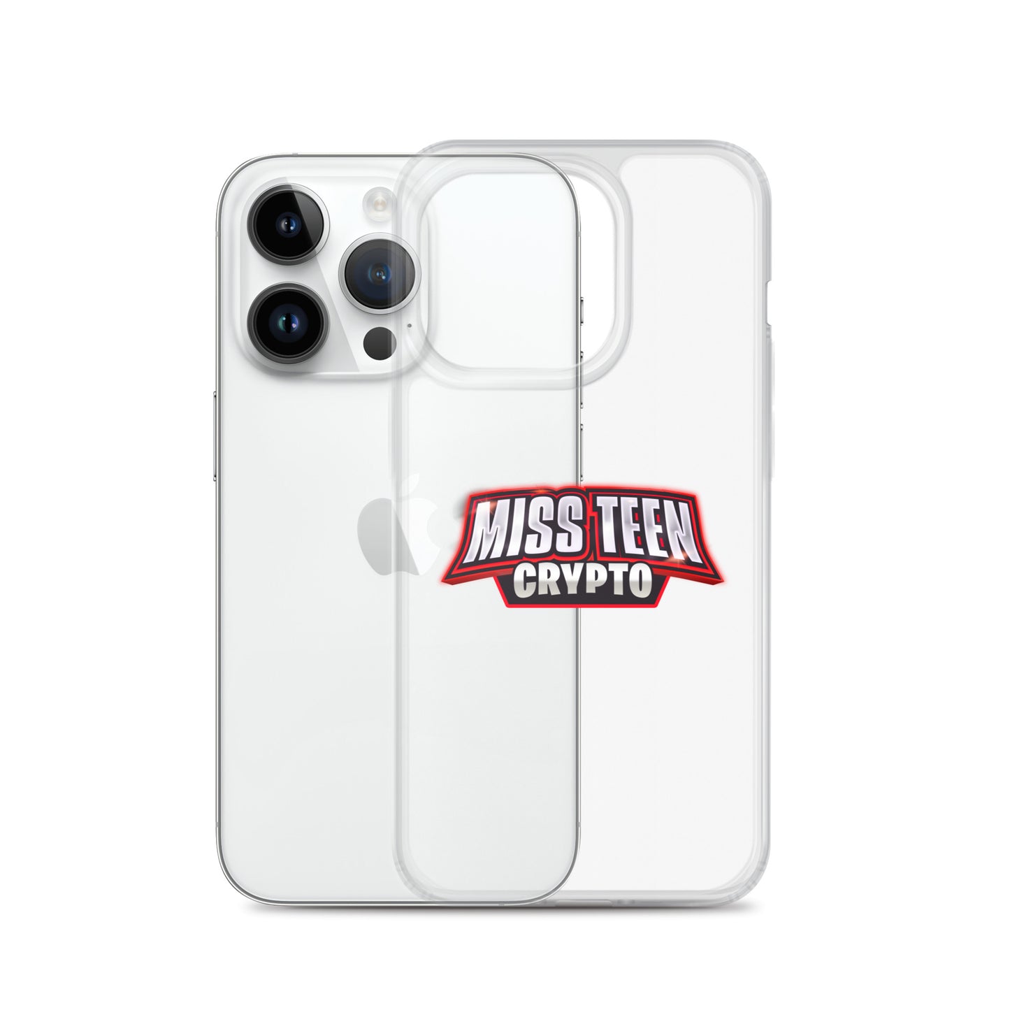 Miss Teen Crypto Logo Clear Case for iPhone
