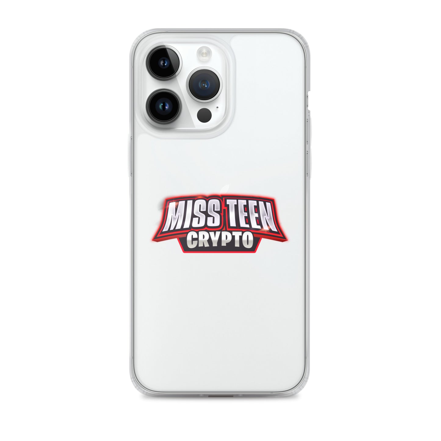 Miss Teen Crypto Logo Clear Case for iPhone