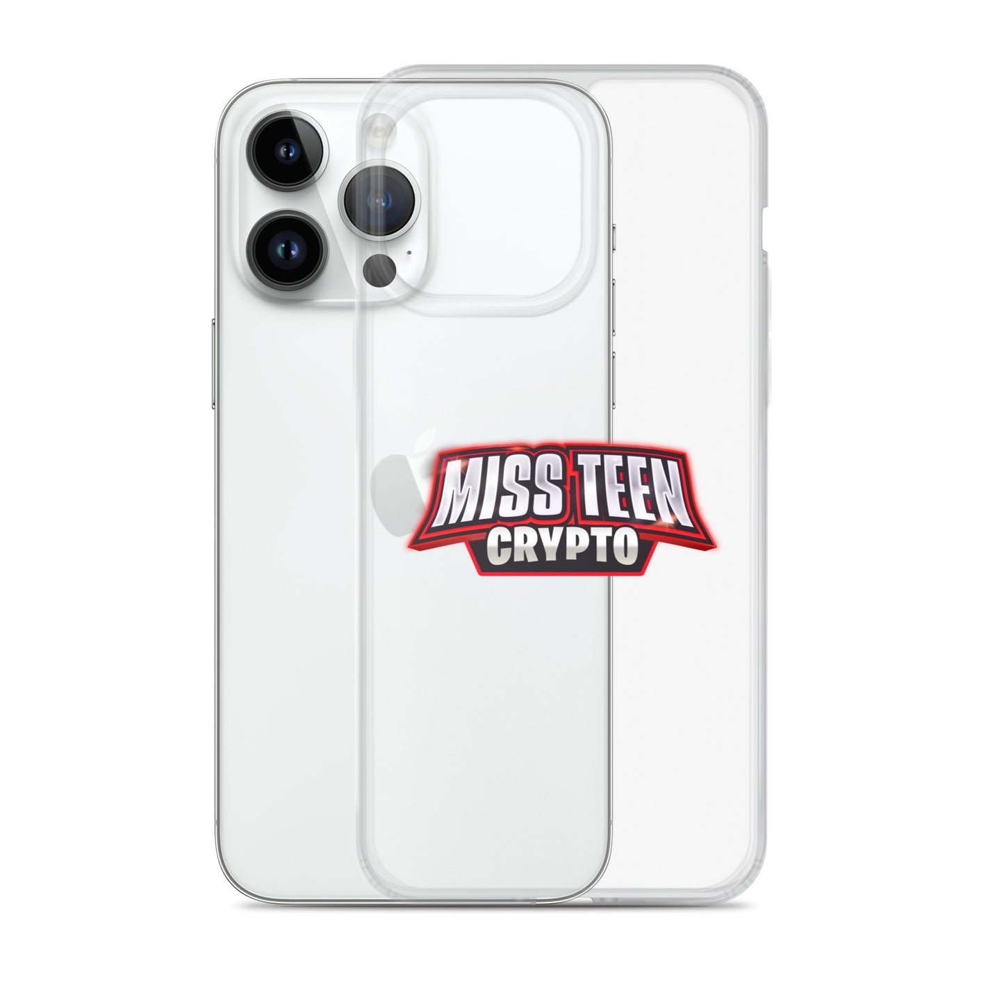 Miss Teen Crypto Logo Clear Case for iPhone