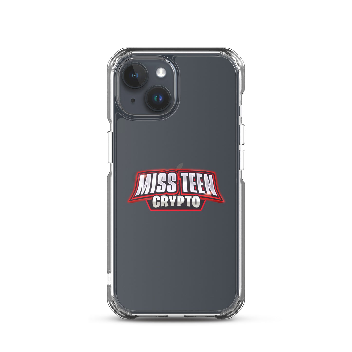 Miss Teen Crypto Logo Clear Case for iPhone