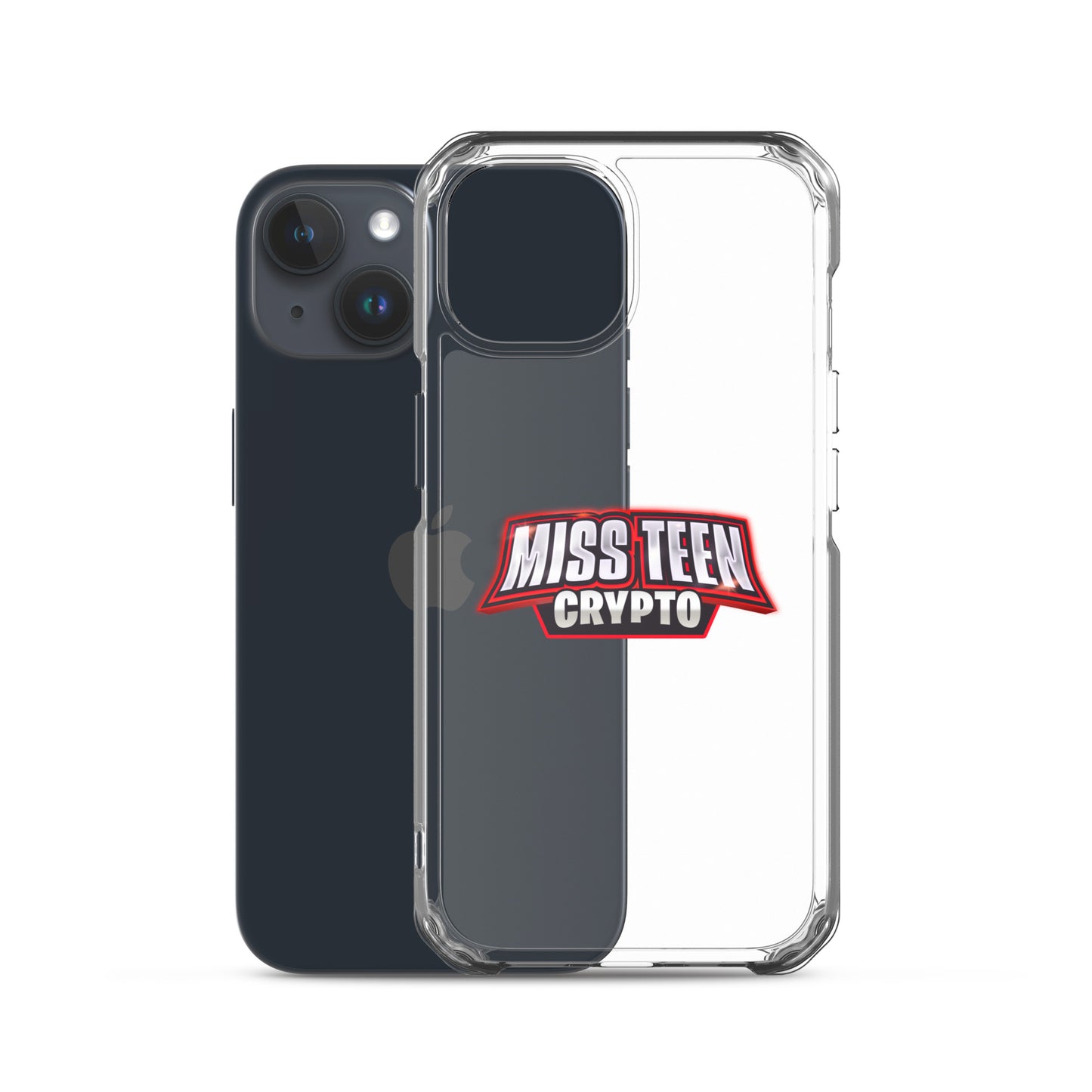 Miss Teen Crypto Logo Clear Case for iPhone