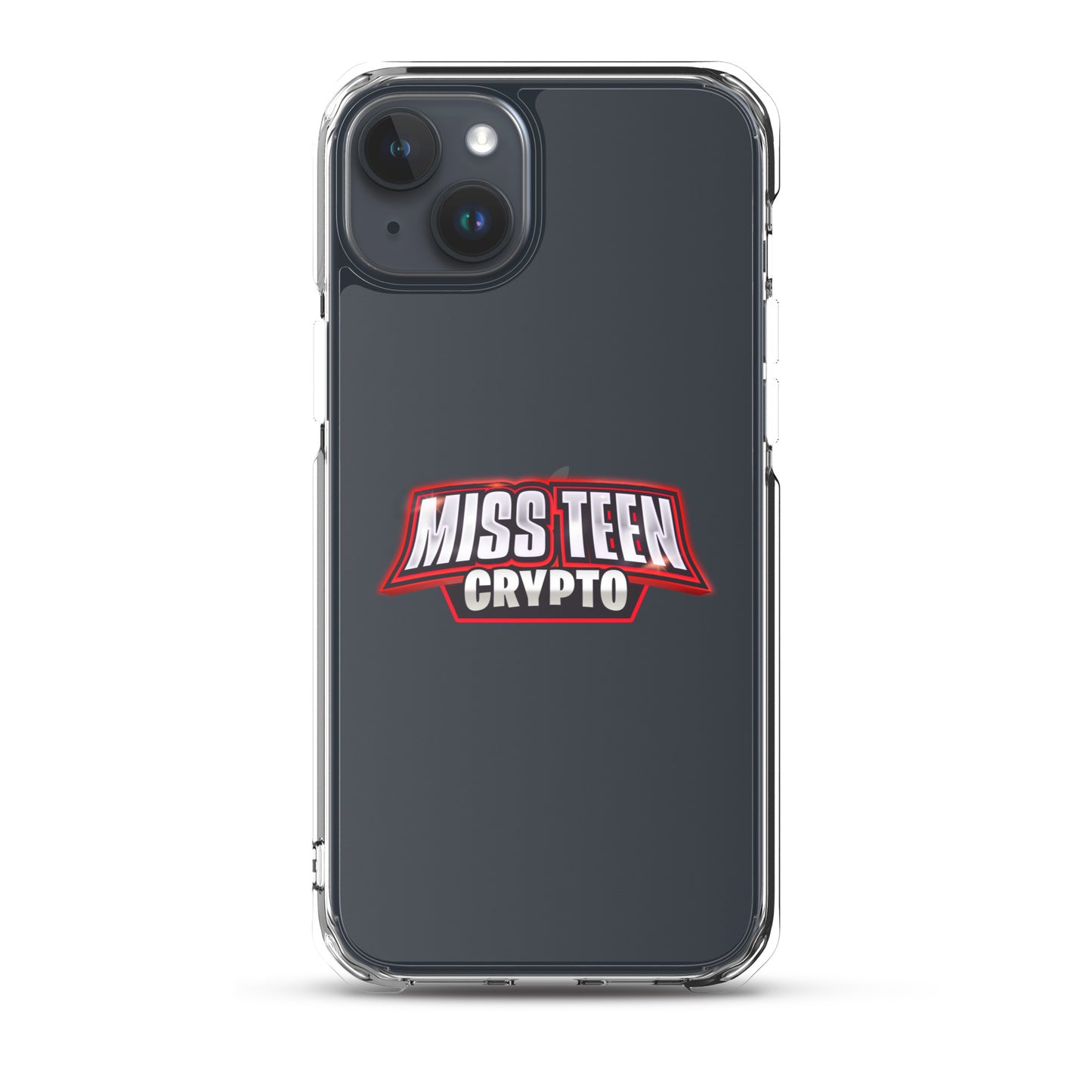 Miss Teen Crypto Logo Clear Case for iPhone