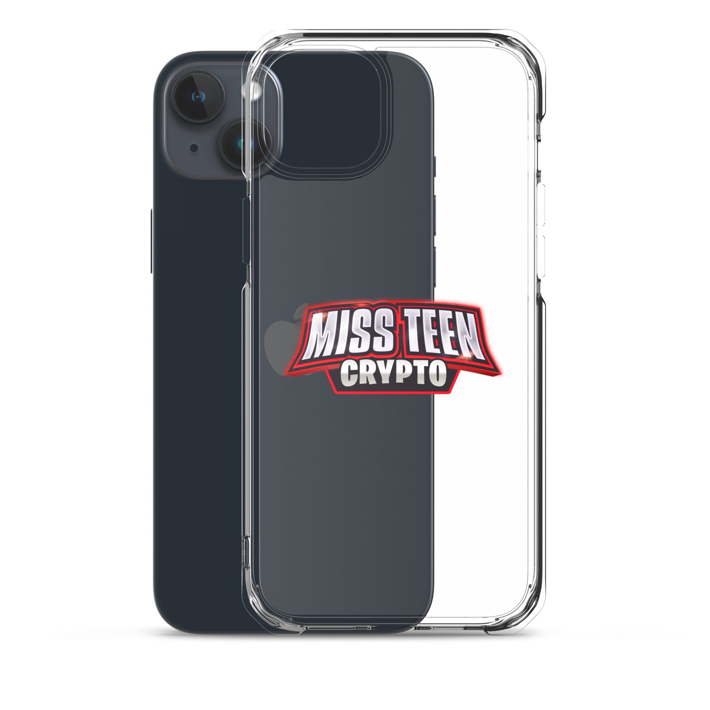Miss Teen Crypto Logo Clear Case for iPhone