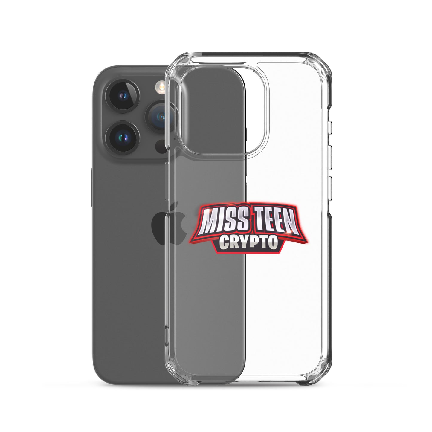 Miss Teen Crypto Logo Clear Case for iPhone