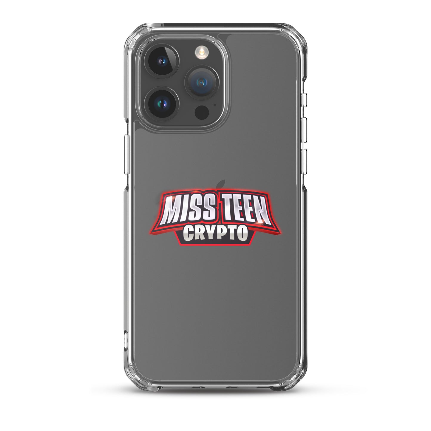 Miss Teen Crypto Logo Clear Case for iPhone