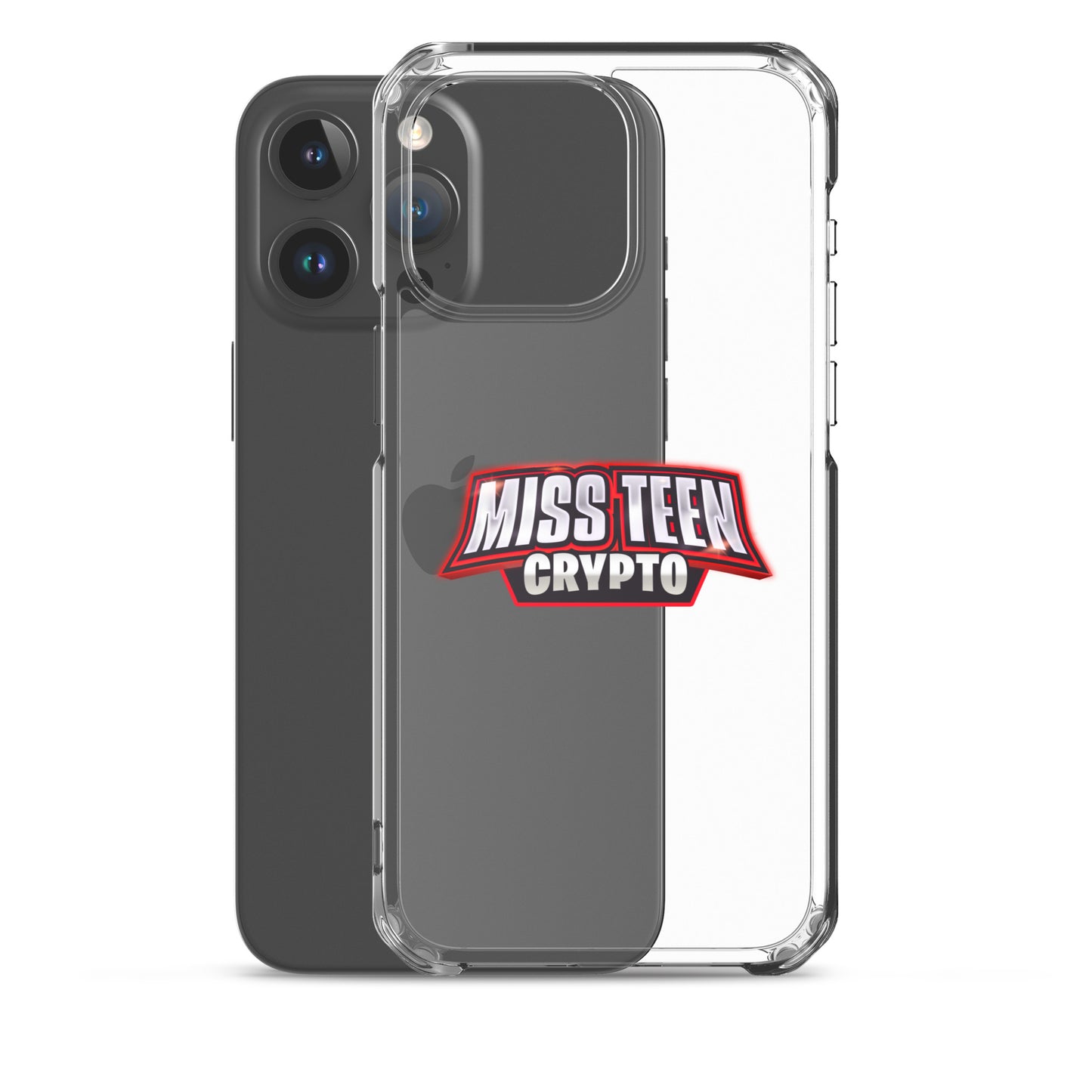 Miss Teen Crypto Logo Clear Case for iPhone