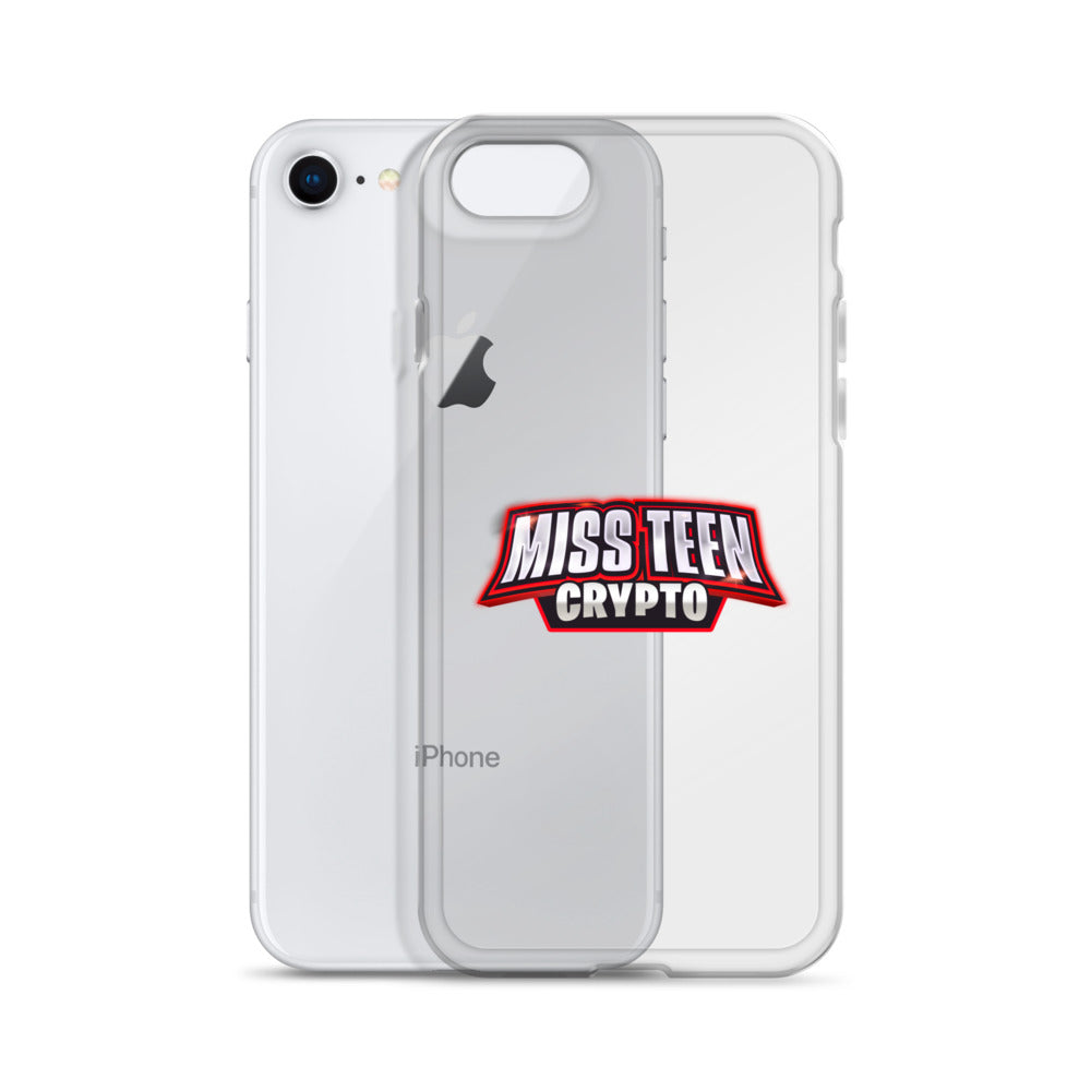 Miss Teen Crypto Logo Clear Case for iPhone