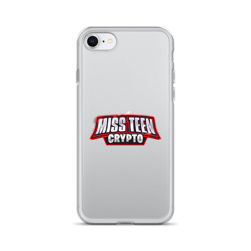 Miss Teen Crypto Logo Clear Case for iPhone