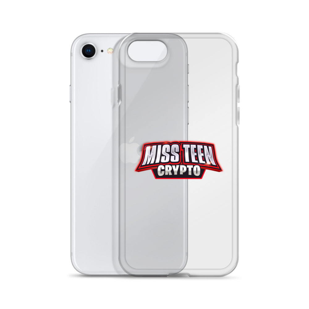 Miss Teen Crypto Logo Clear Case for iPhone