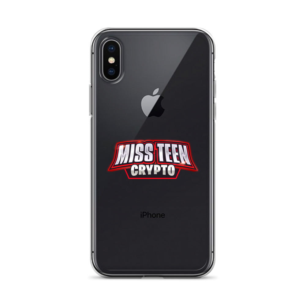 Miss Teen Crypto Logo Clear Case for iPhone