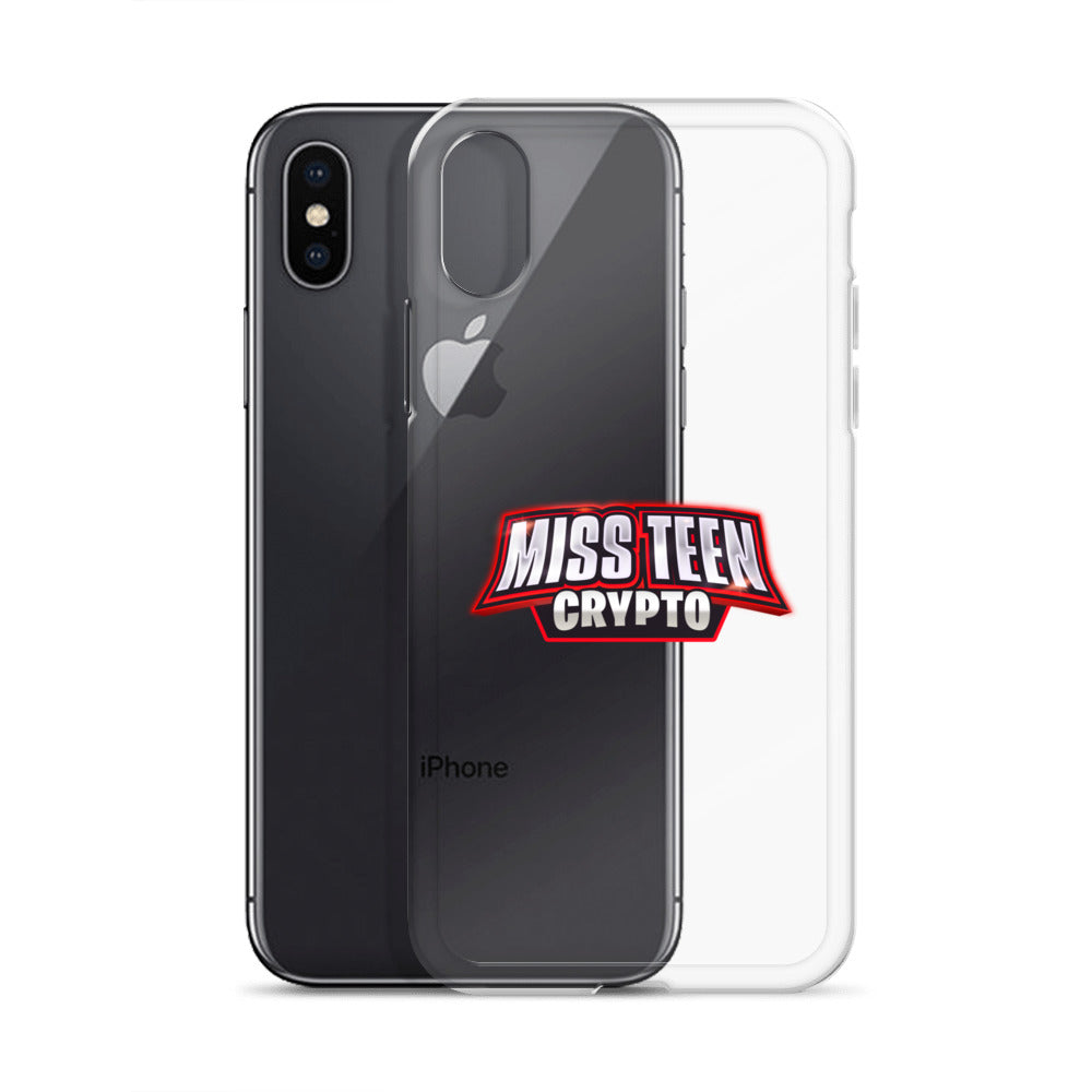 Miss Teen Crypto Logo Clear Case for iPhone