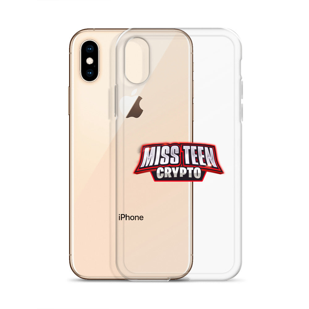 Miss Teen Crypto Logo Clear Case for iPhone