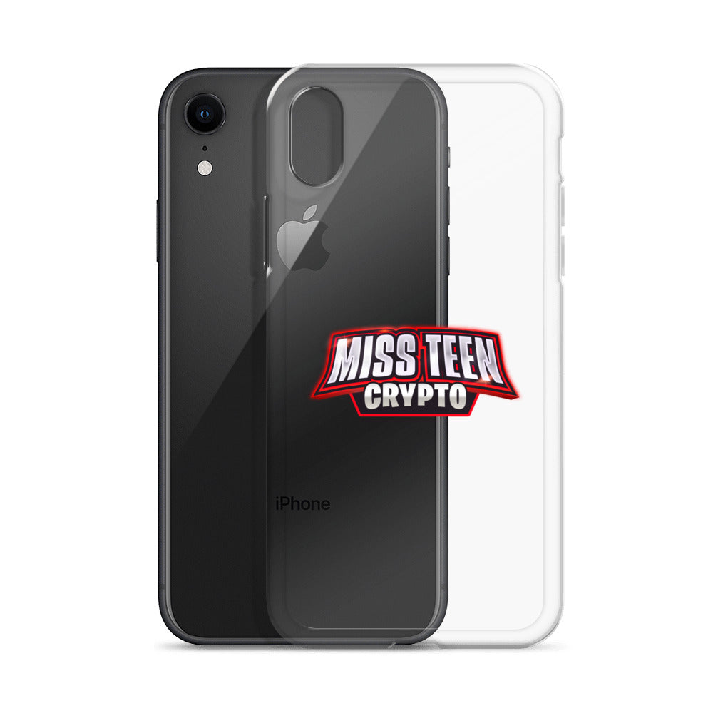 Miss Teen Crypto Logo Clear Case for iPhone
