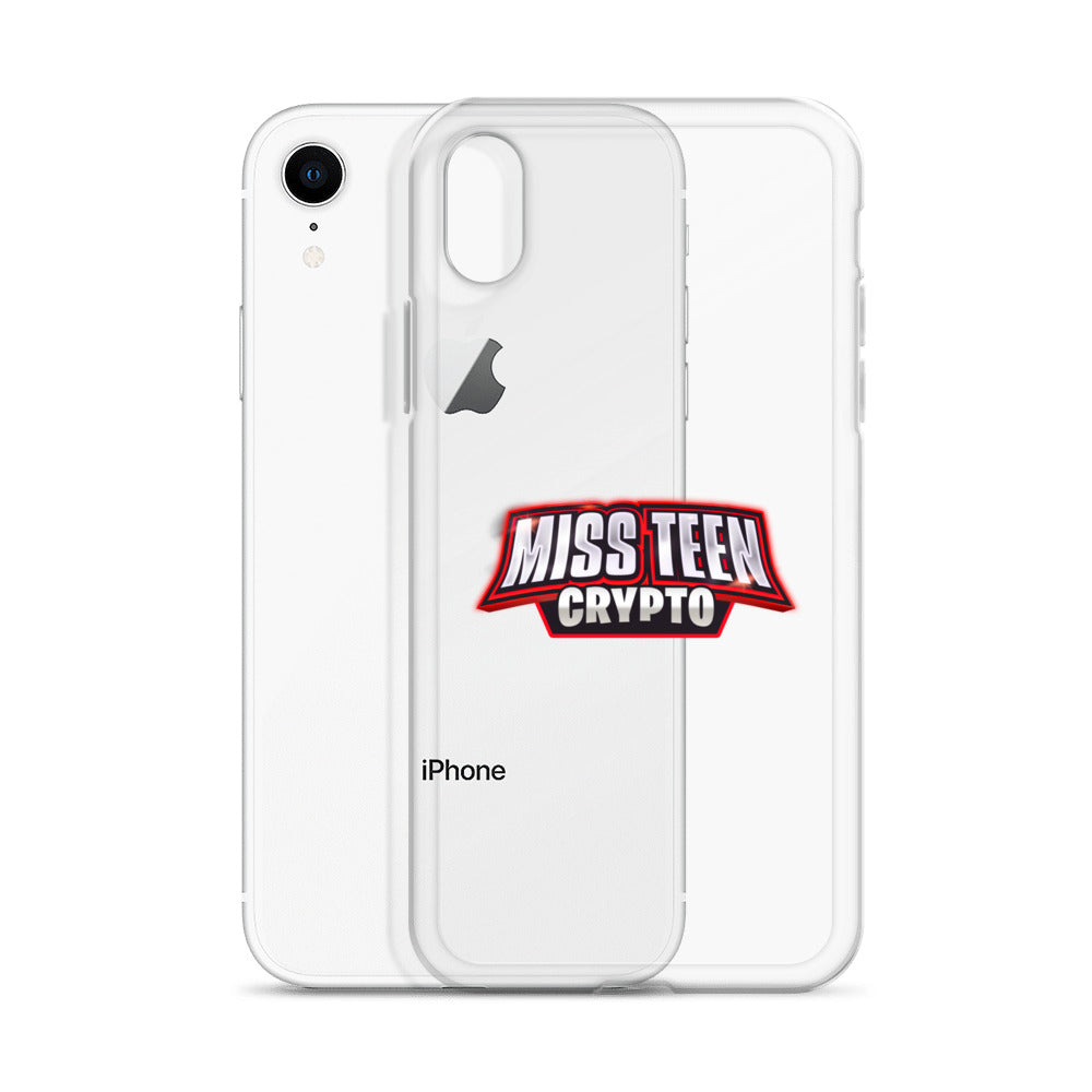 Miss Teen Crypto Logo Clear Case for iPhone