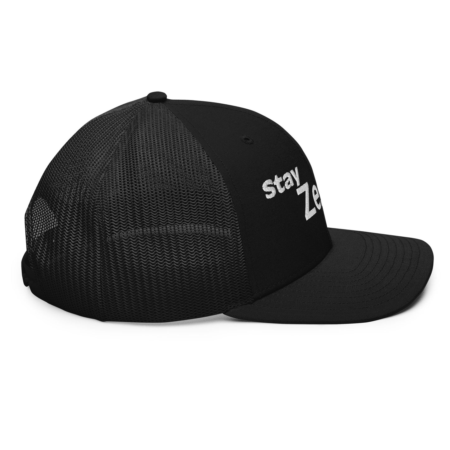 Stay Zesty White Font Trucker Cap