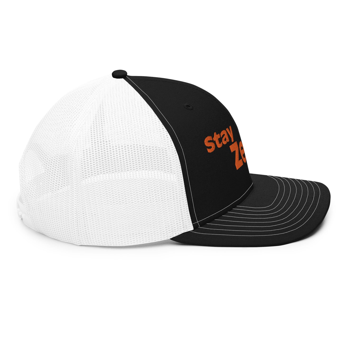 Stay Zesty Orange Font Trucker Cap