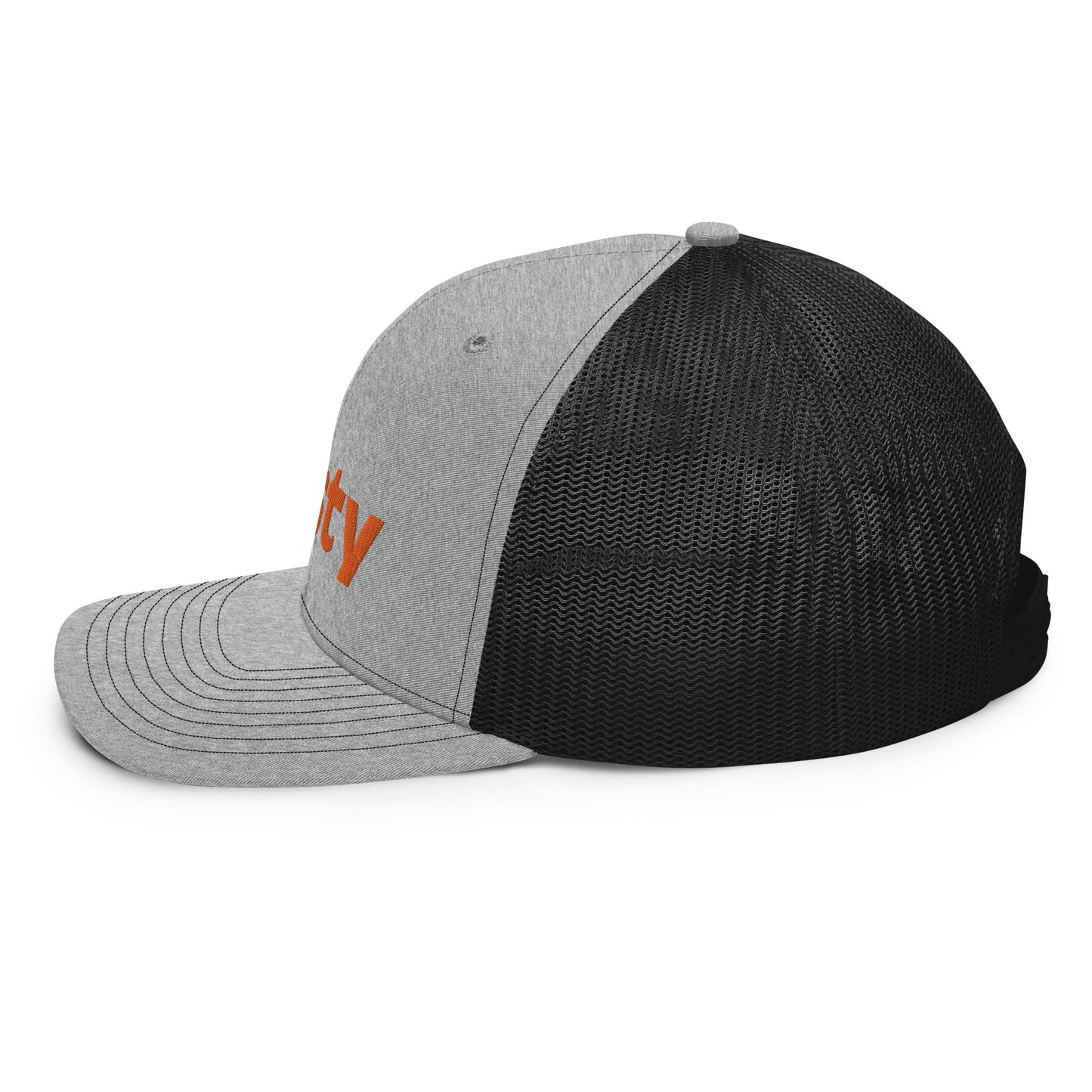 Stay Zesty Orange Font Trucker Cap