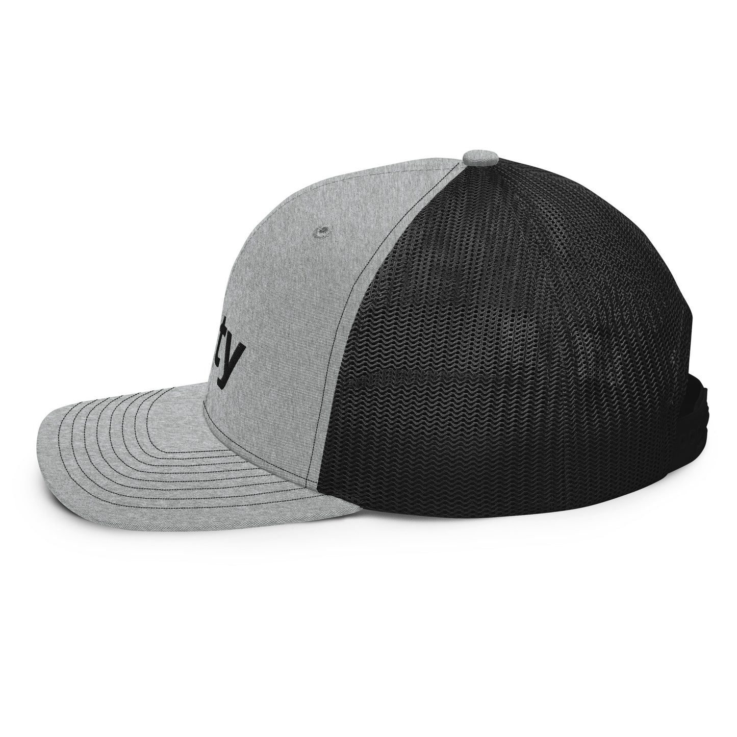 Stay Zesty Black Font Trucker Cap