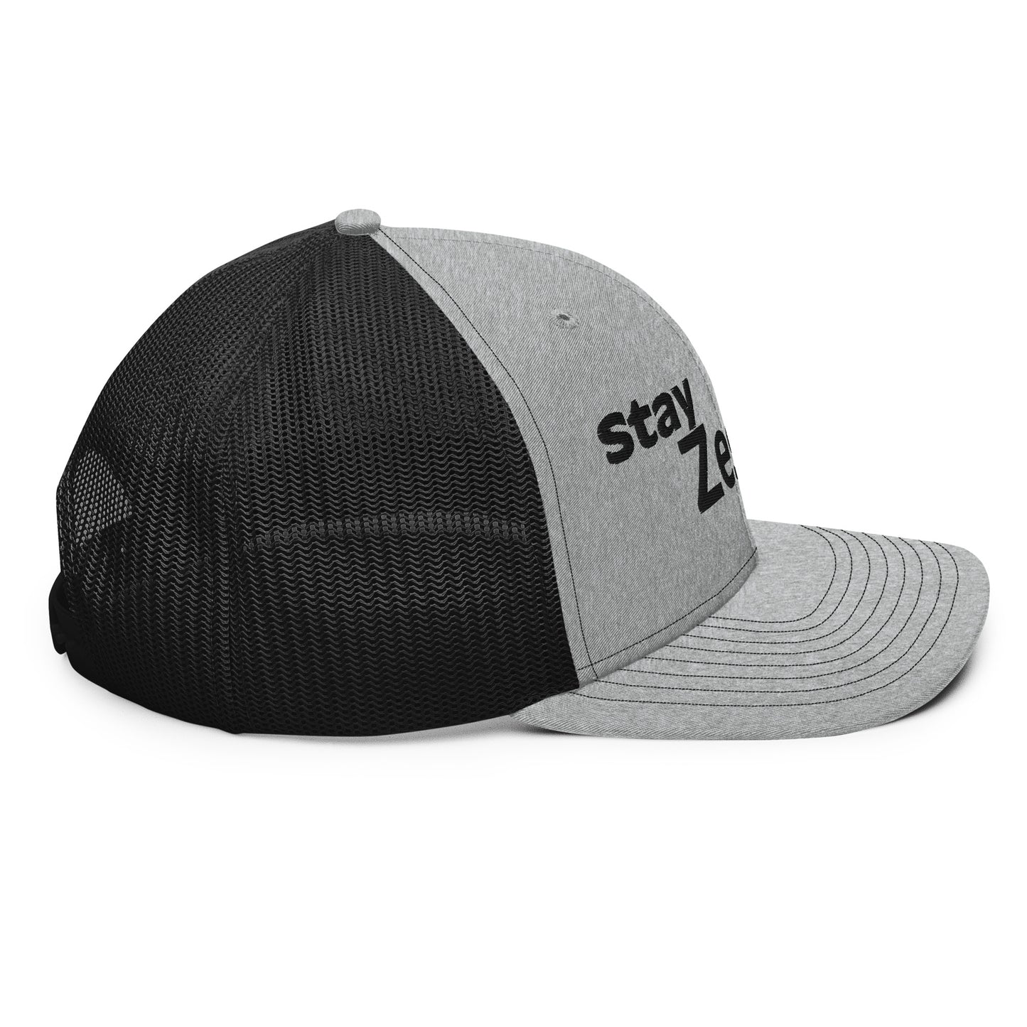 Stay Zesty Black Font Trucker Cap