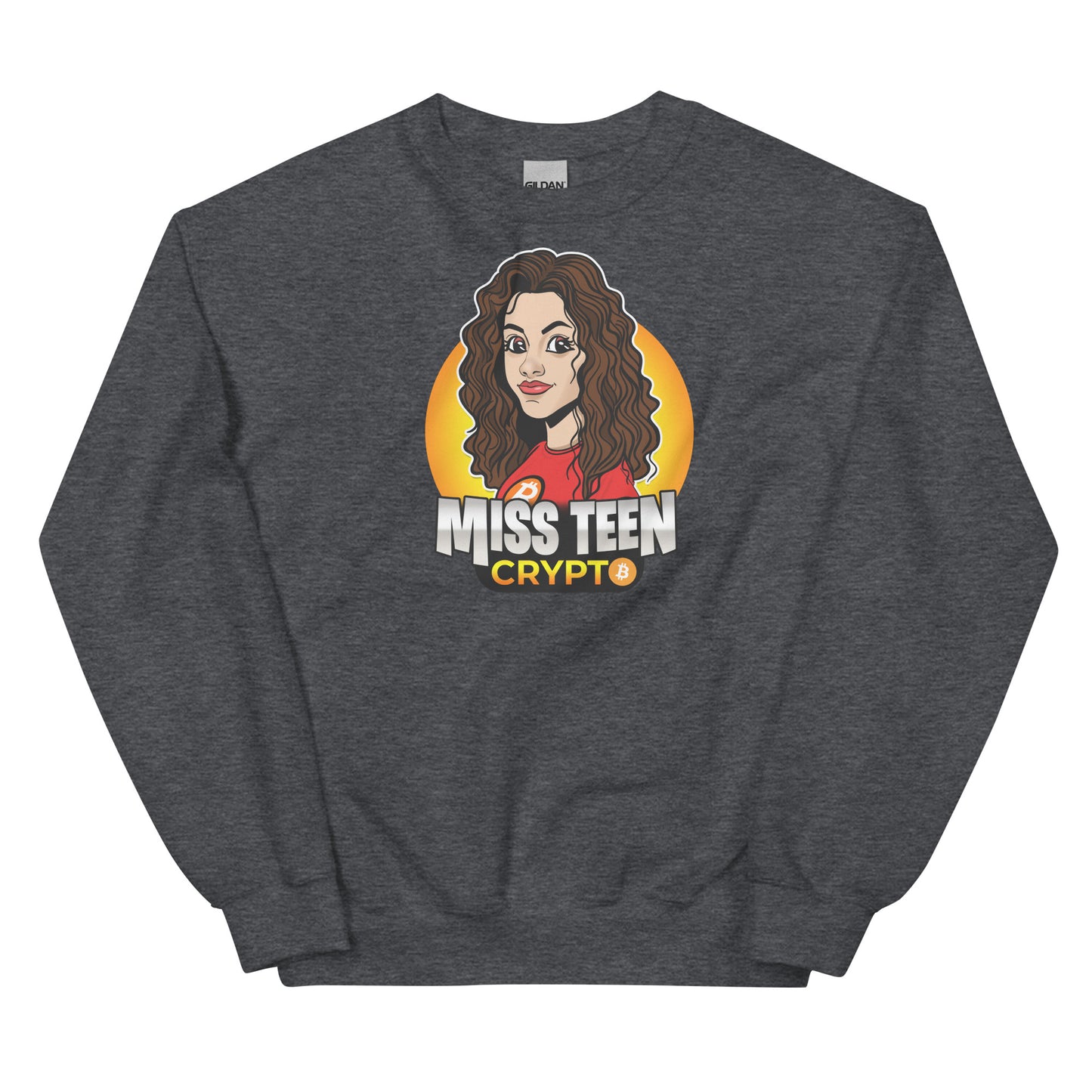 Miss Teen Crypto Yellow Logo Unisex Sweatshirt
