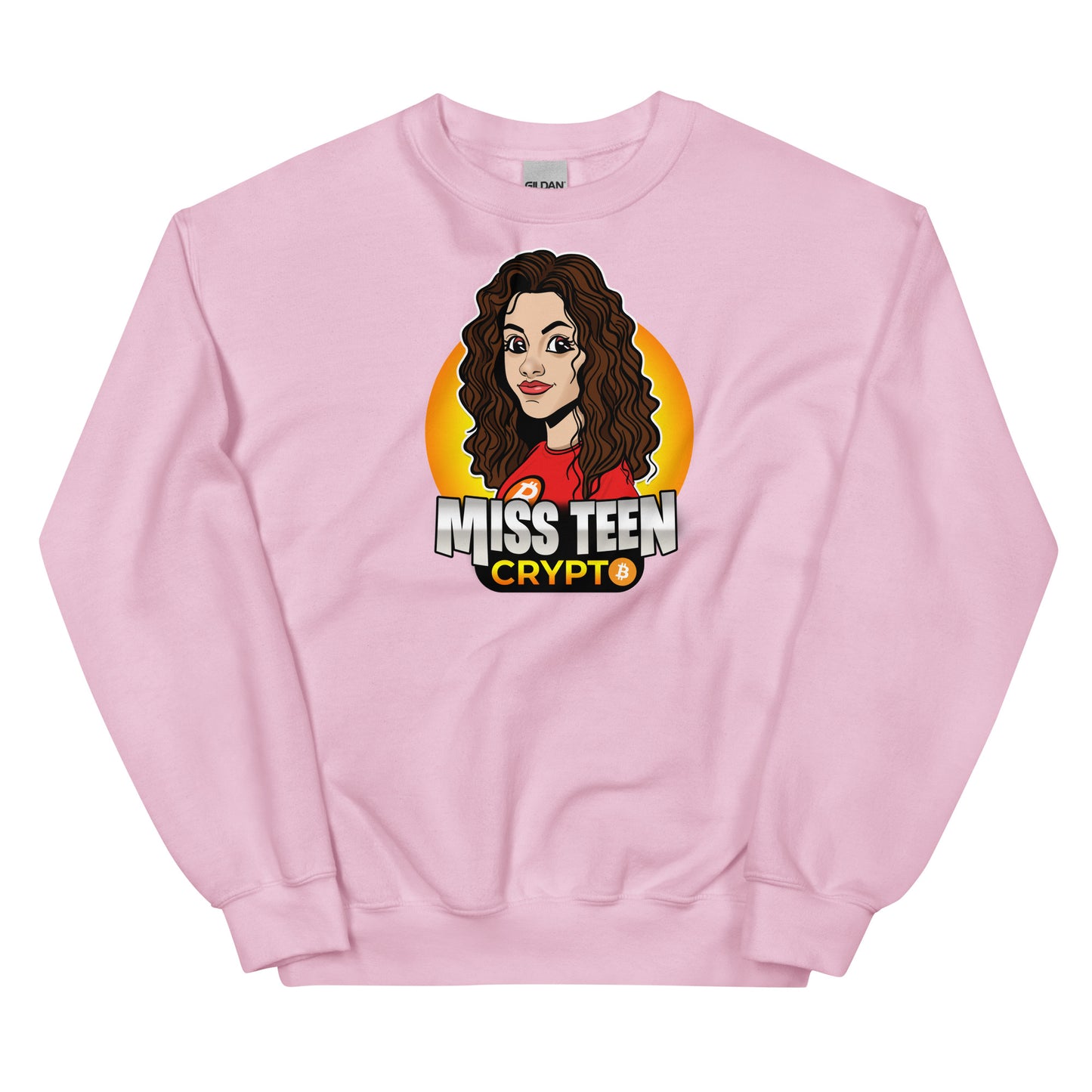 Miss Teen Crypto Yellow Logo Unisex Sweatshirt