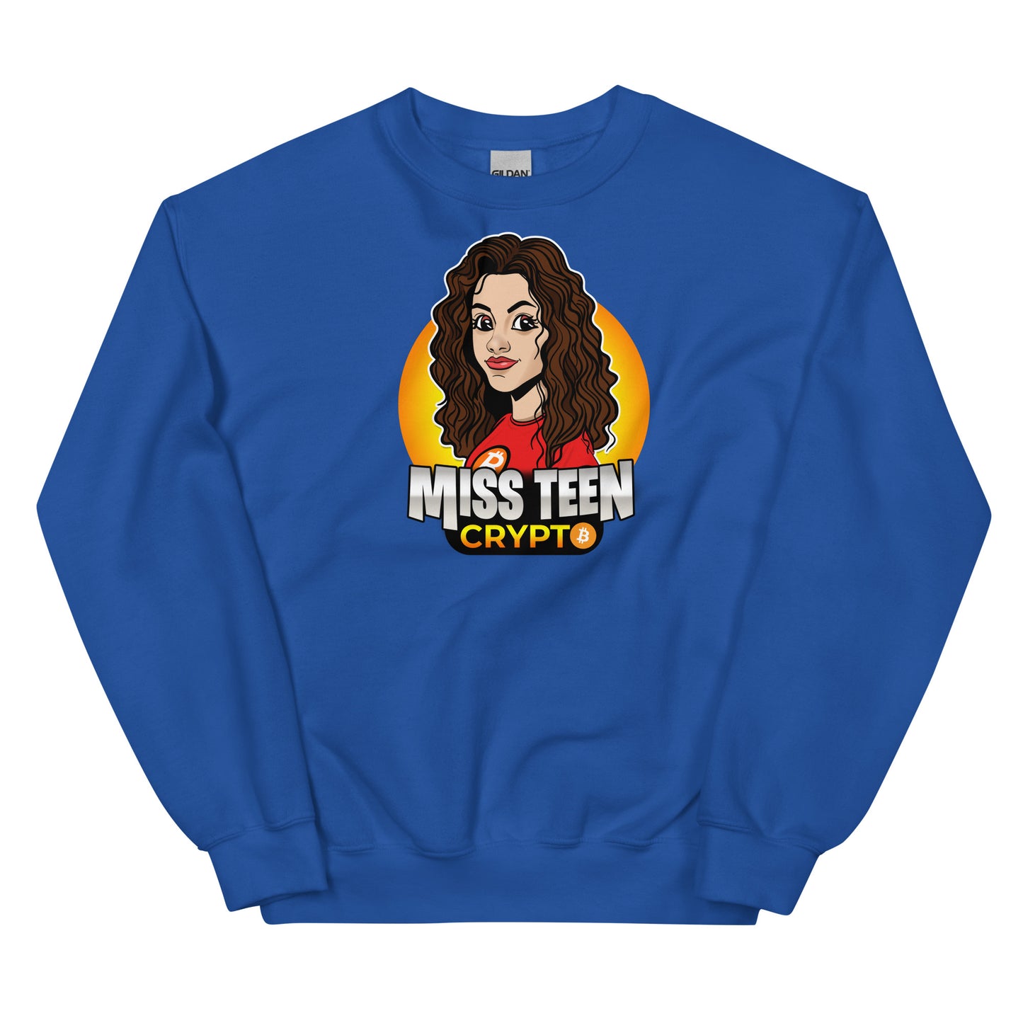 Miss Teen Crypto Yellow Logo Unisex Sweatshirt