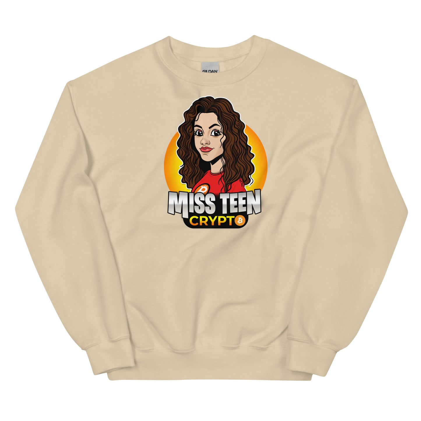 Miss Teen Crypto Yellow Logo Unisex Sweatshirt
