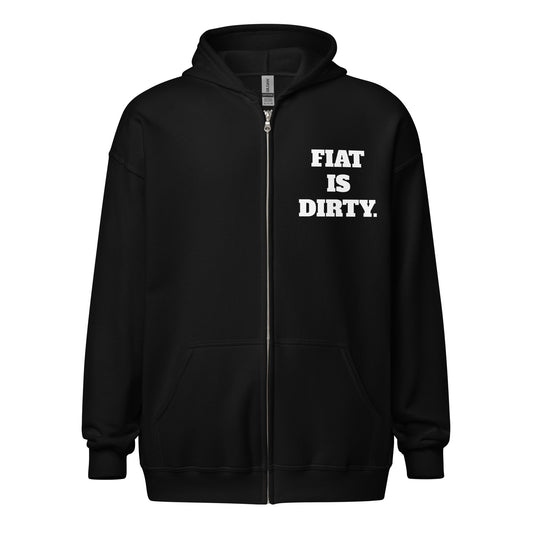 Fiat Is Dirty Unisex heavy blend zip hoodie