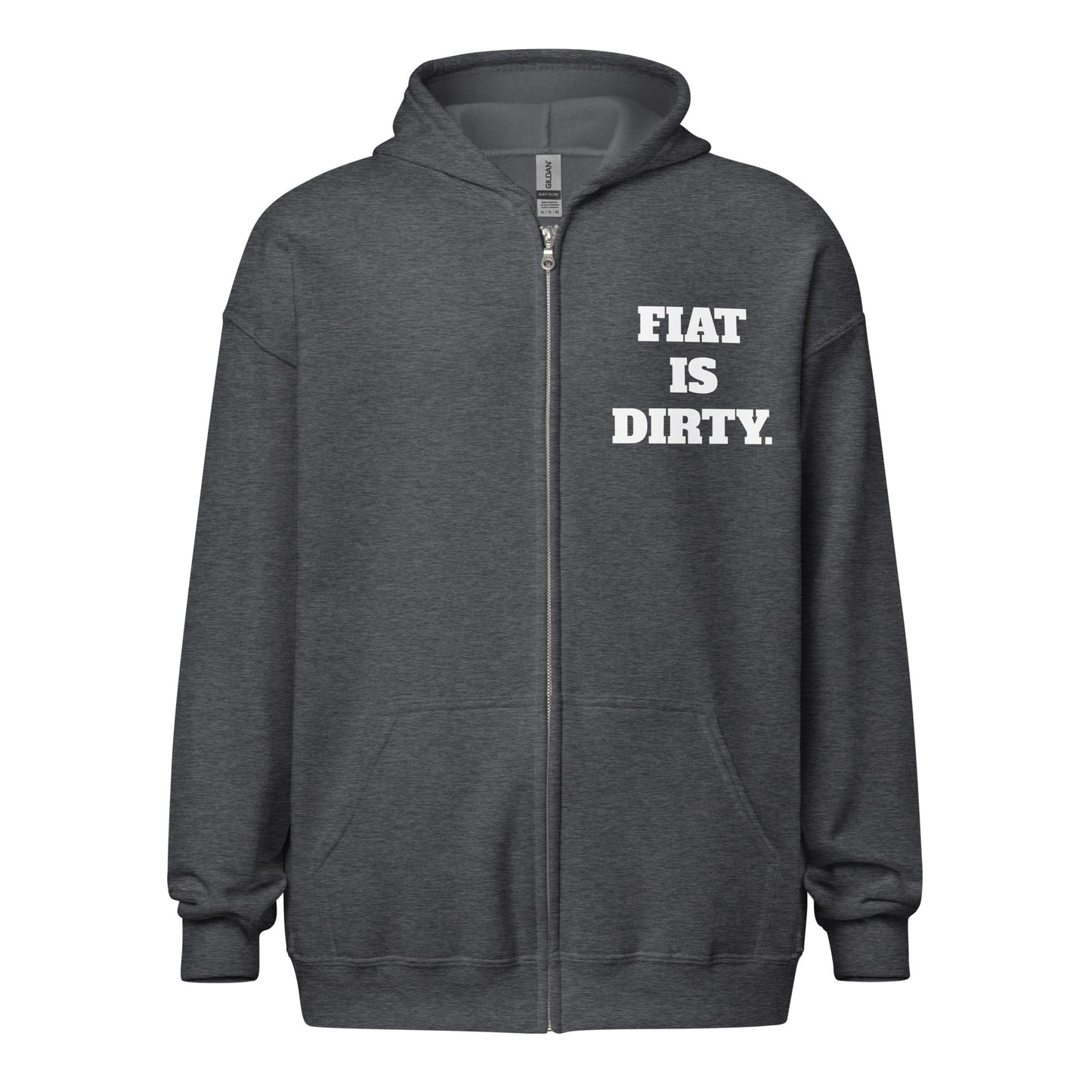 Fiat Is Dirty Unisex heavy blend zip hoodie