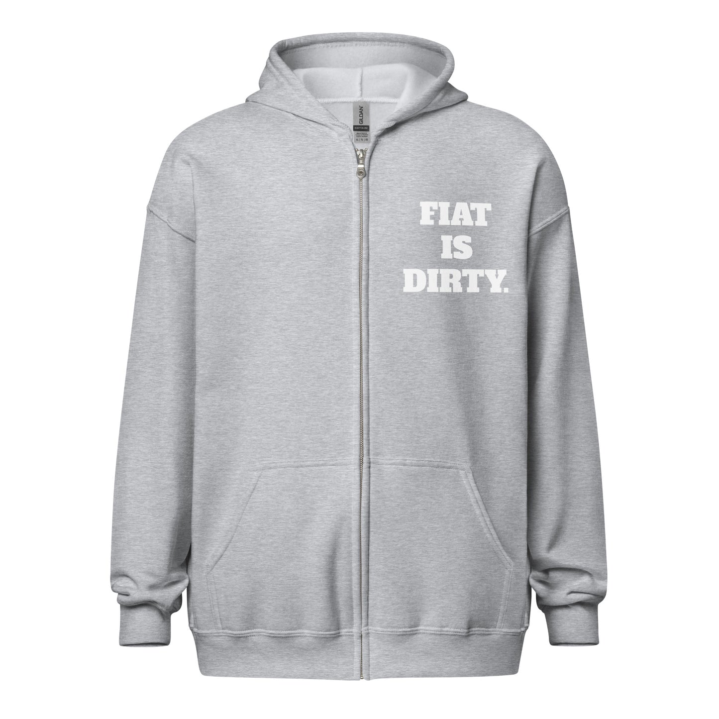 Fiat Is Dirty Unisex heavy blend zip hoodie