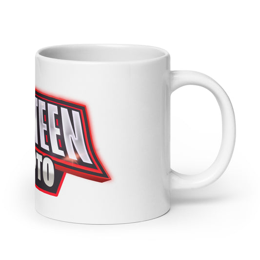 Miss Teen Crypto White glossy mug